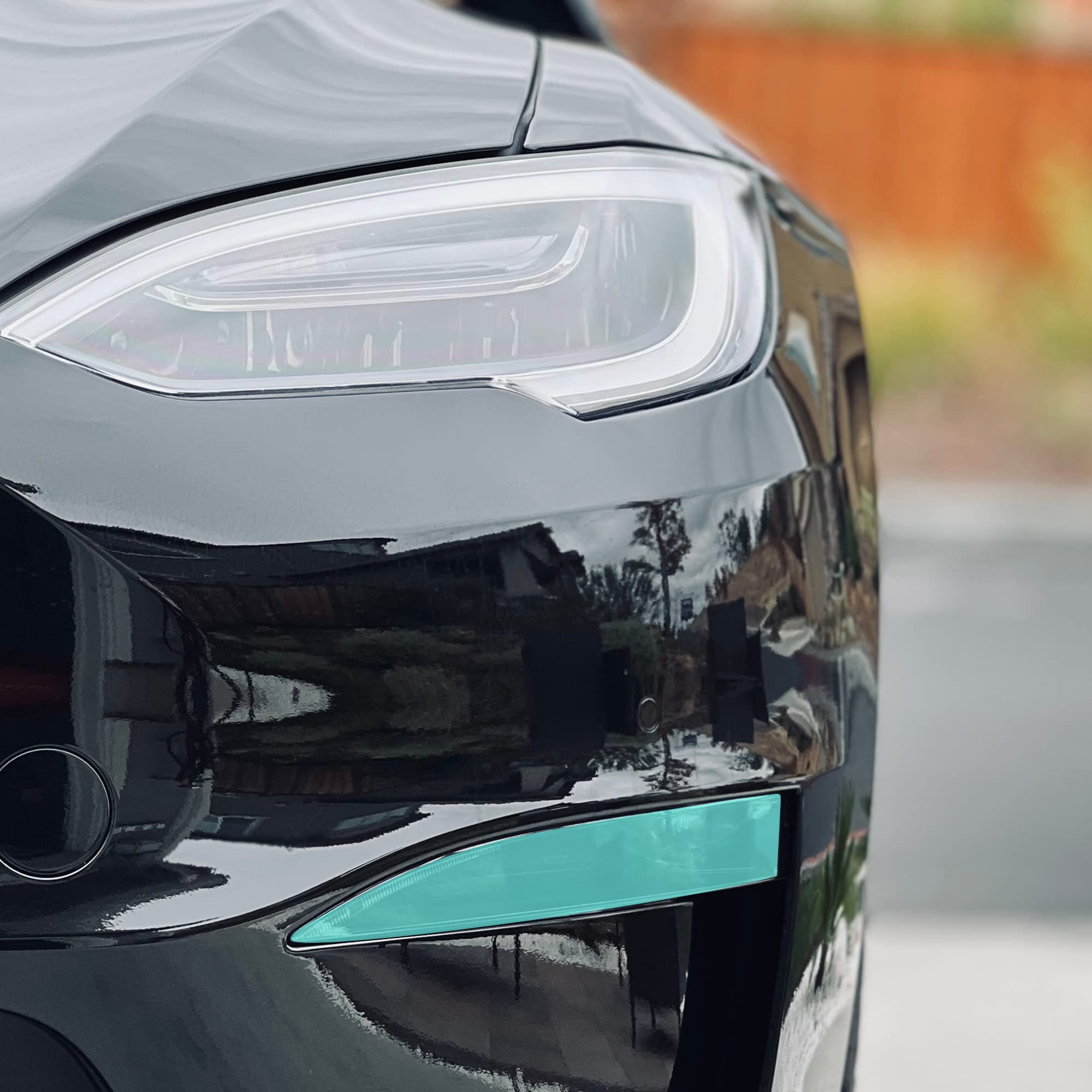 TWRAPS Fog Lights PPF for Tesla Model S & Tesla Model X 2021-2025, 10mil Clear Paint Protection Film Cover Shield, Self Healing