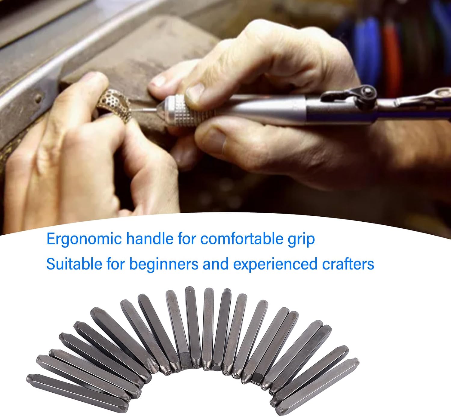 Yosoo Health Gear Metal Stamping Tools Flower Pattern Set 20 PCS