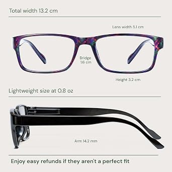 Gaoye - Blue-Light Filter, UV Protection - Readers with Rectangle Frames
