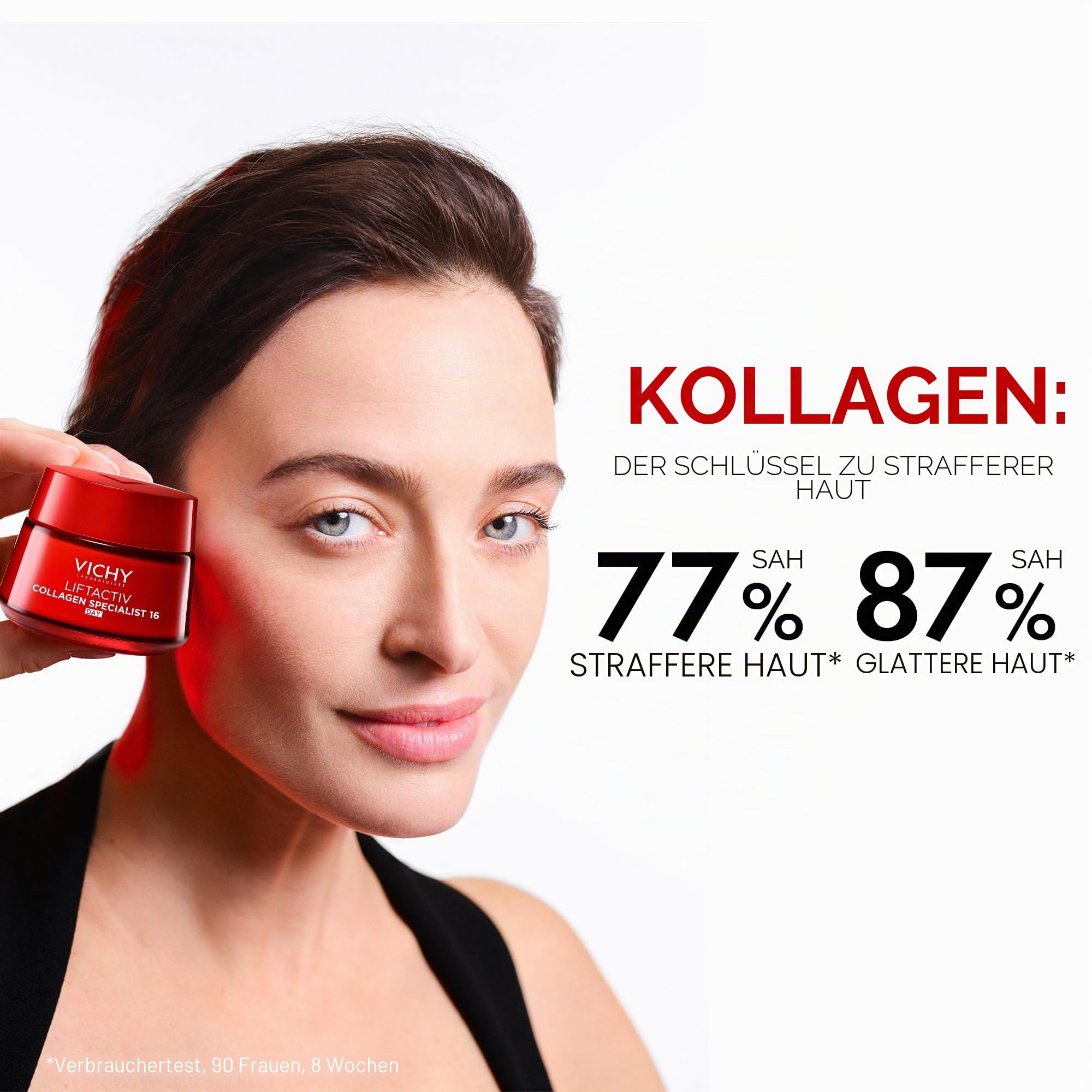 Vichy Collagen Specialist 16 Tagescreme & LSF50+ Anti-Aging-Bundle – zielt auf Falten & dunkle Flecken ab – mit Vitamin C & Peptiden – 50 ml + LSF 40 ml