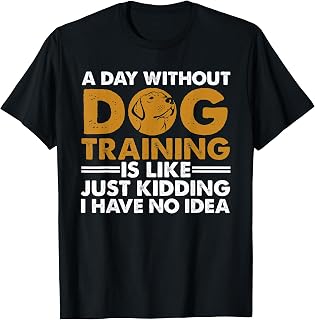 Dog Training Art for Men Women Puppy Agility Dog Trainer T-Shirt