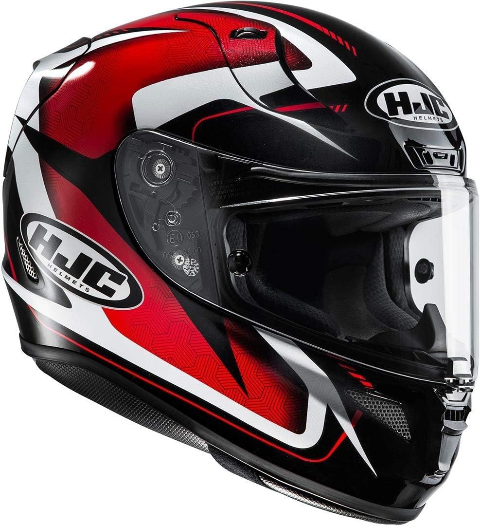 HJC RPHA 11 BLUDOM MC1 Motorcycle Helmet, Black/Red, Size XS