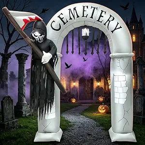 8FT Giant Halloween Inflatable Outdoor Decorations Halloween Gateway Arch