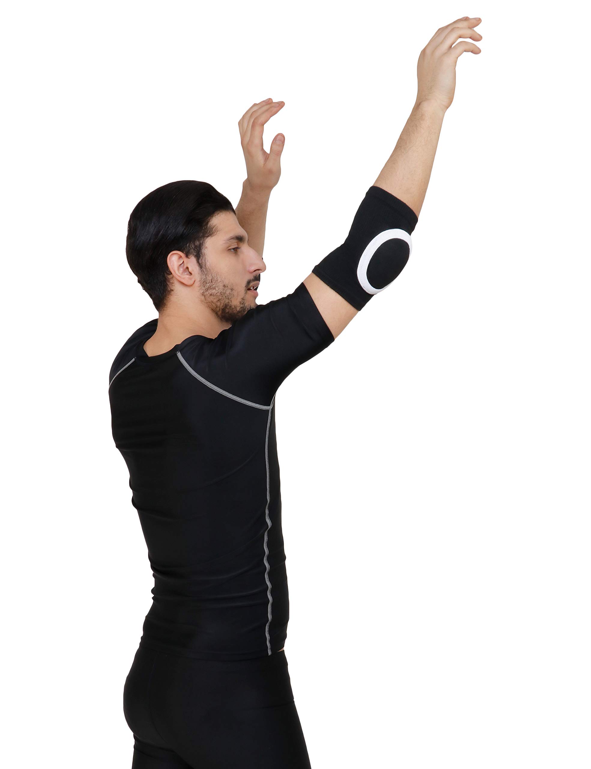 WORK FOR IT Lose Dancing/Skating/Cycling/Guard Protector Knee & Elbow Pads in Moulded Shape (Kids, WHITE COMBO) - Image 5 thumbnail