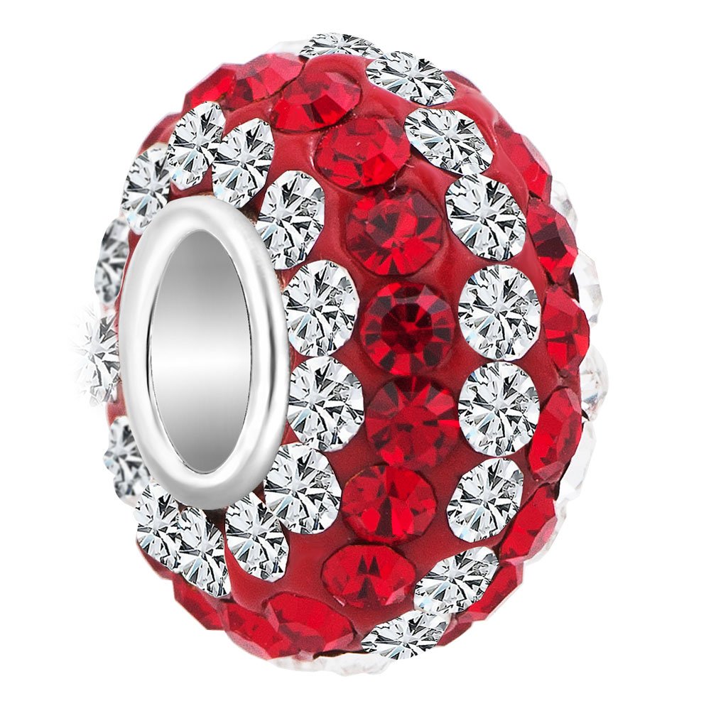 Third Time Charm Multicolor Birthday Charms Swarovski Elements Beads for Bracelets