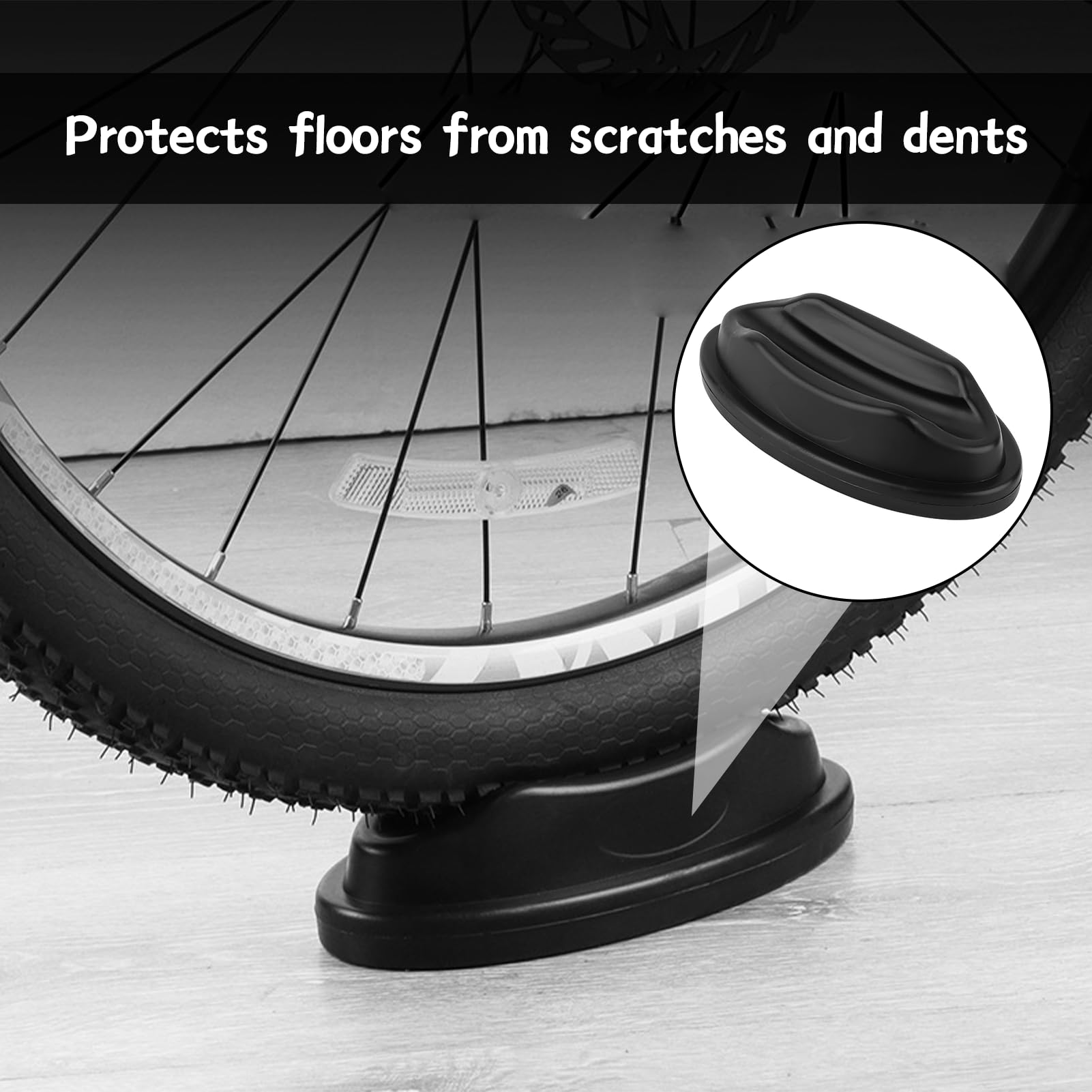 Pedana anteriore a rulli,Bicicletta anteriore ruota riser Block,Supporto ruota anteriore,Mountain bike/bici da corsa Ciclismo Block per allenamento indoor Cycling - nero