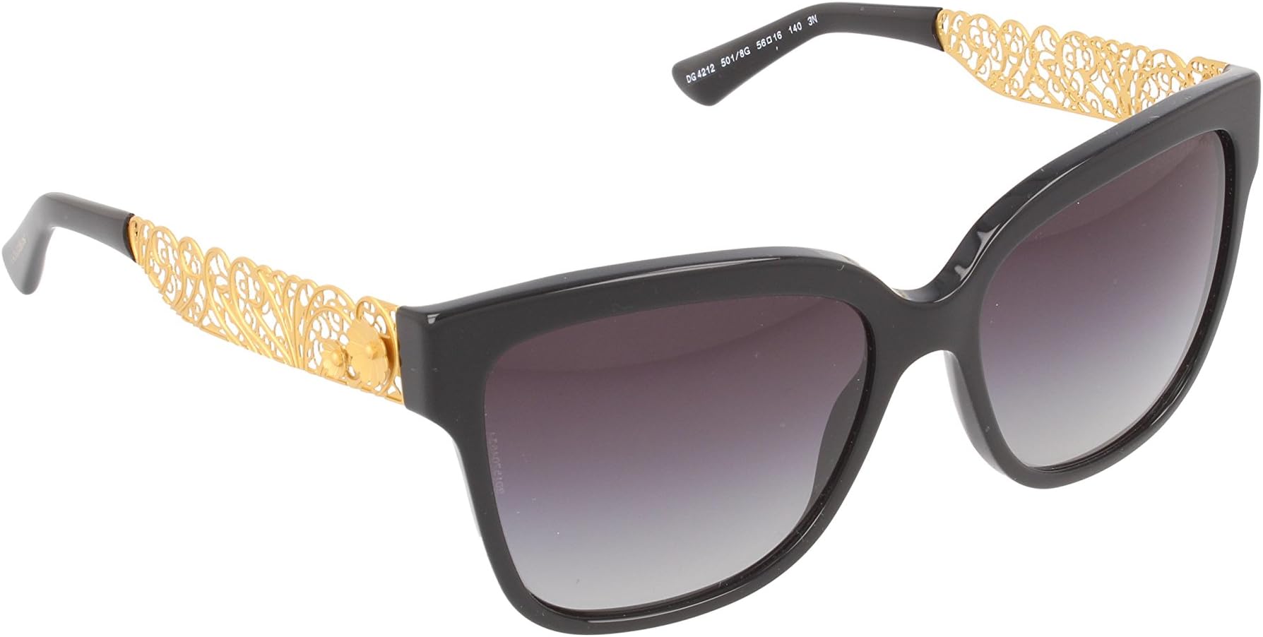 Dolce&Gabbana DG 4212 501/8G Black Plastic Sunglasses