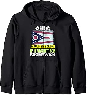 Brunswick, Ohio OH, Medina County, Souvenir Zip Hoodie