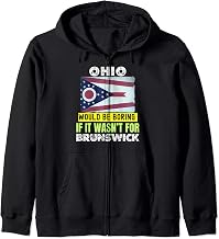 Brunswick, Ohio OH, Medina County, Souvenir Zip Hoodie
