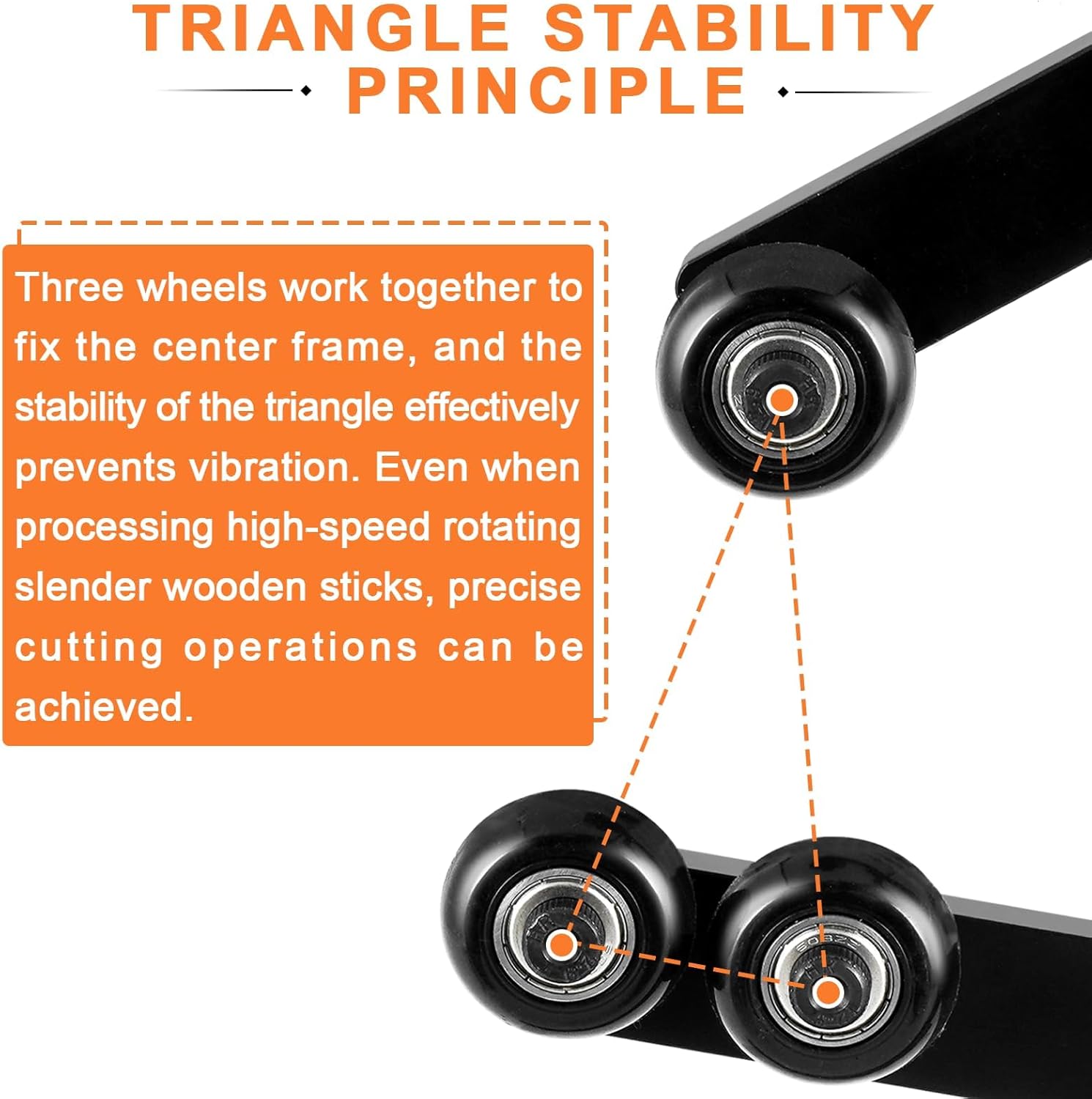 YUCHENGTECH Wood Lathe Steady Rest Lathe Tools L Type Woodworking Cast Iron Steady Rest Woodworking Lathe Center Frame with Three Adjustable Wheels Within 12in Woodworking Lathes