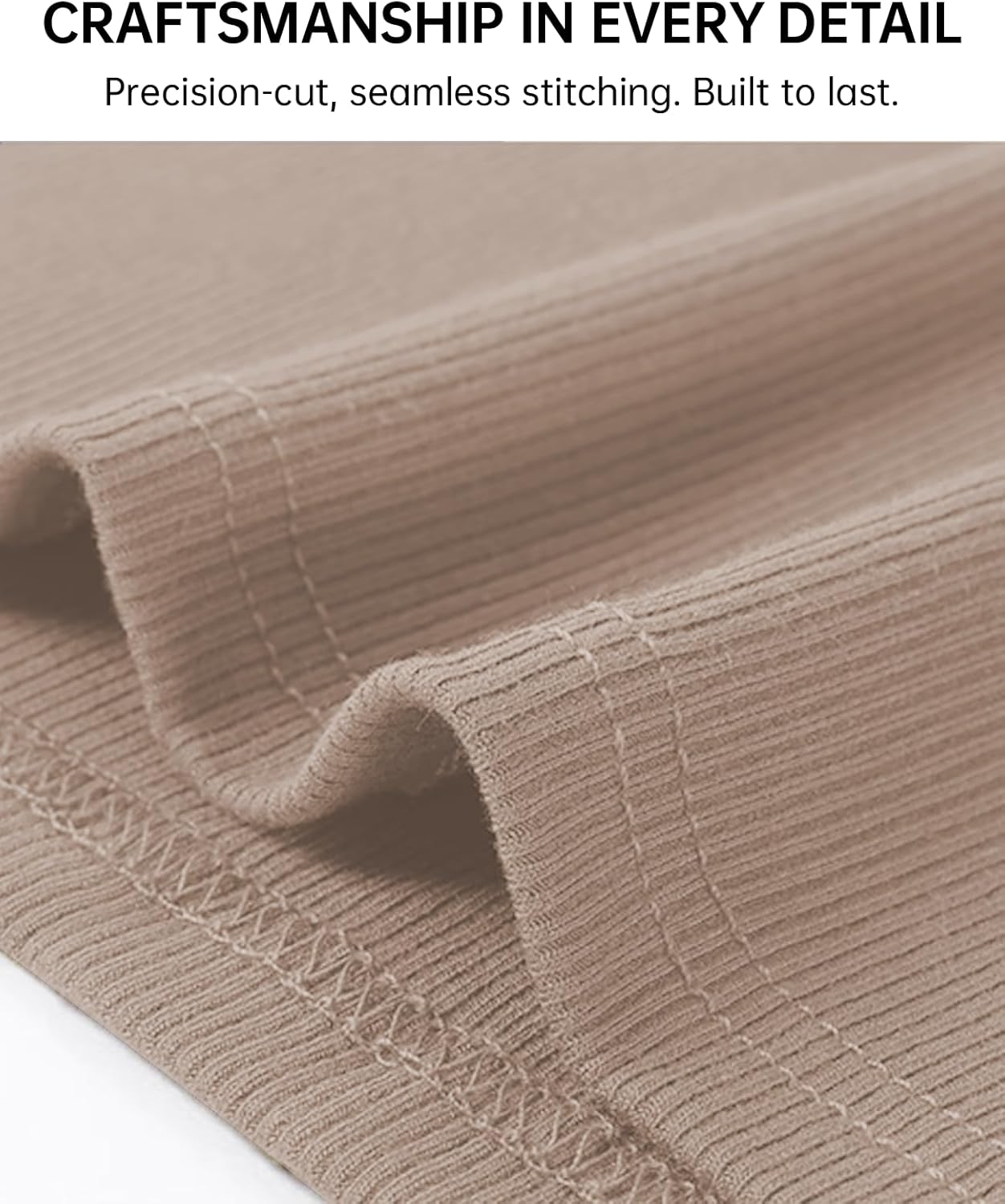 QUALFORT Women's Long Sleeve Shirts Ribbed Knit Tops Slim Fit Crewneck Basic Tee 2026 Casual T-Shirt Going Out Fall Outfits - Image 7