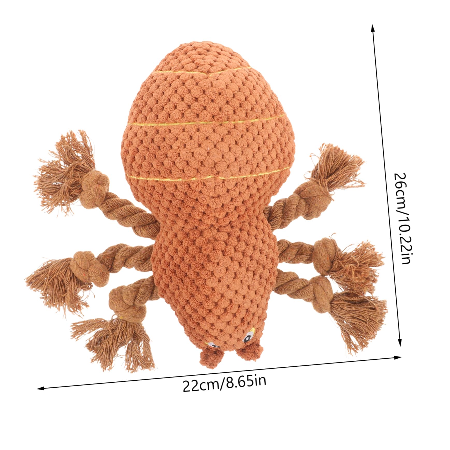 SUPVOX Halloween Interactive Dog Spider Durable Chewable Rope Plaything for Puppies and Dogs Engaging Pet Supply for Chewing and Playtime