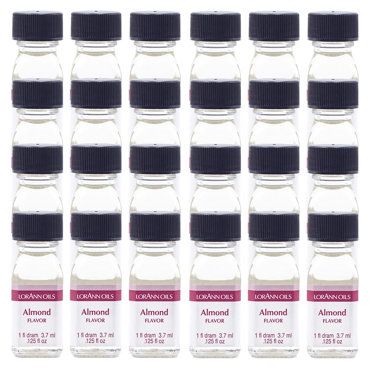 LorAnn Almond SS Flavor, 1 dram bottle (.0125 fl oz - 3.7ml - 1 teaspoon) - 24 pack