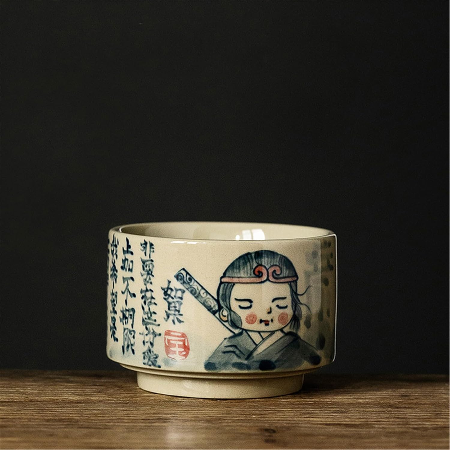 Hand-Painted Couple's Tea Set - Gongfu Ceramic Pair-style2