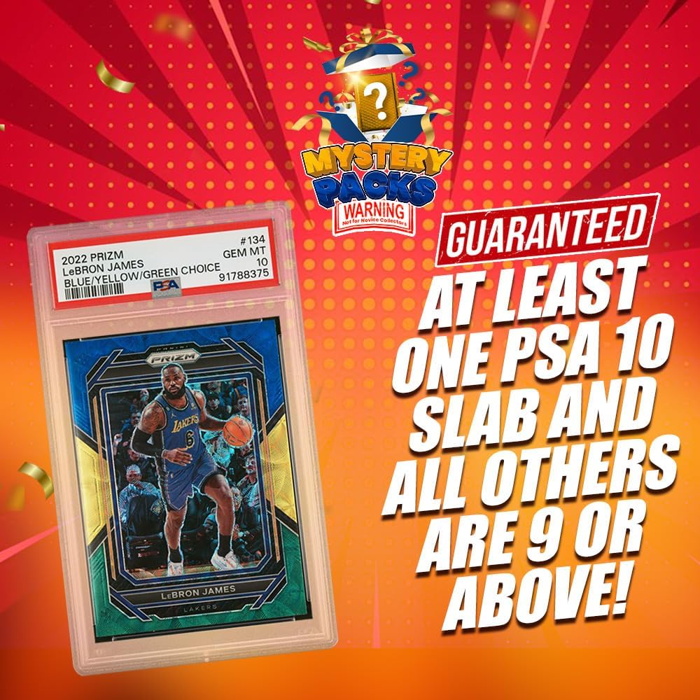 Basketball Cards Mystery Pack Gold Edition PSA 10 and 9 Slabs Guaranteed! Possible Jordan or Lebron