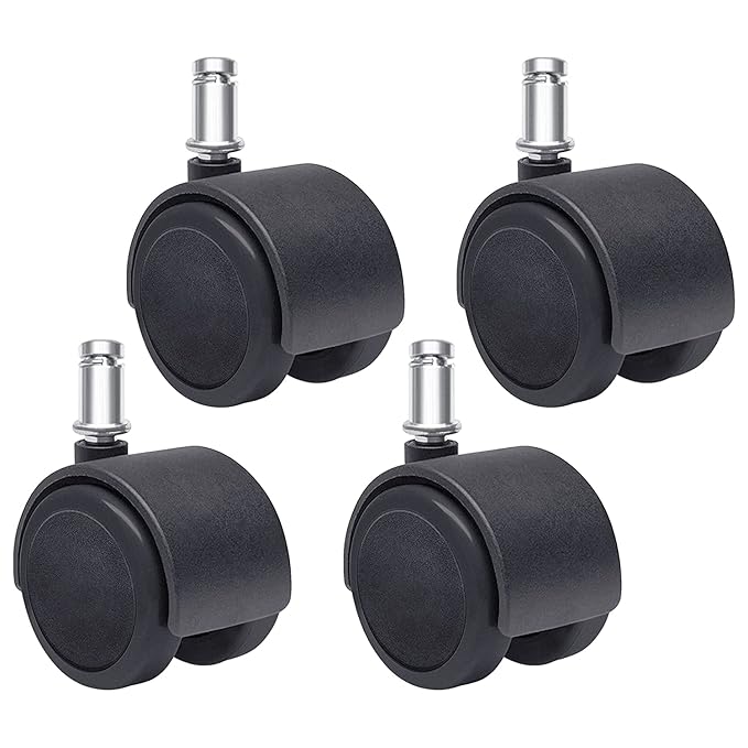 ikis Nylon Castor Revolving Chair Wheel Heavy Duty 360 Degree Swivel