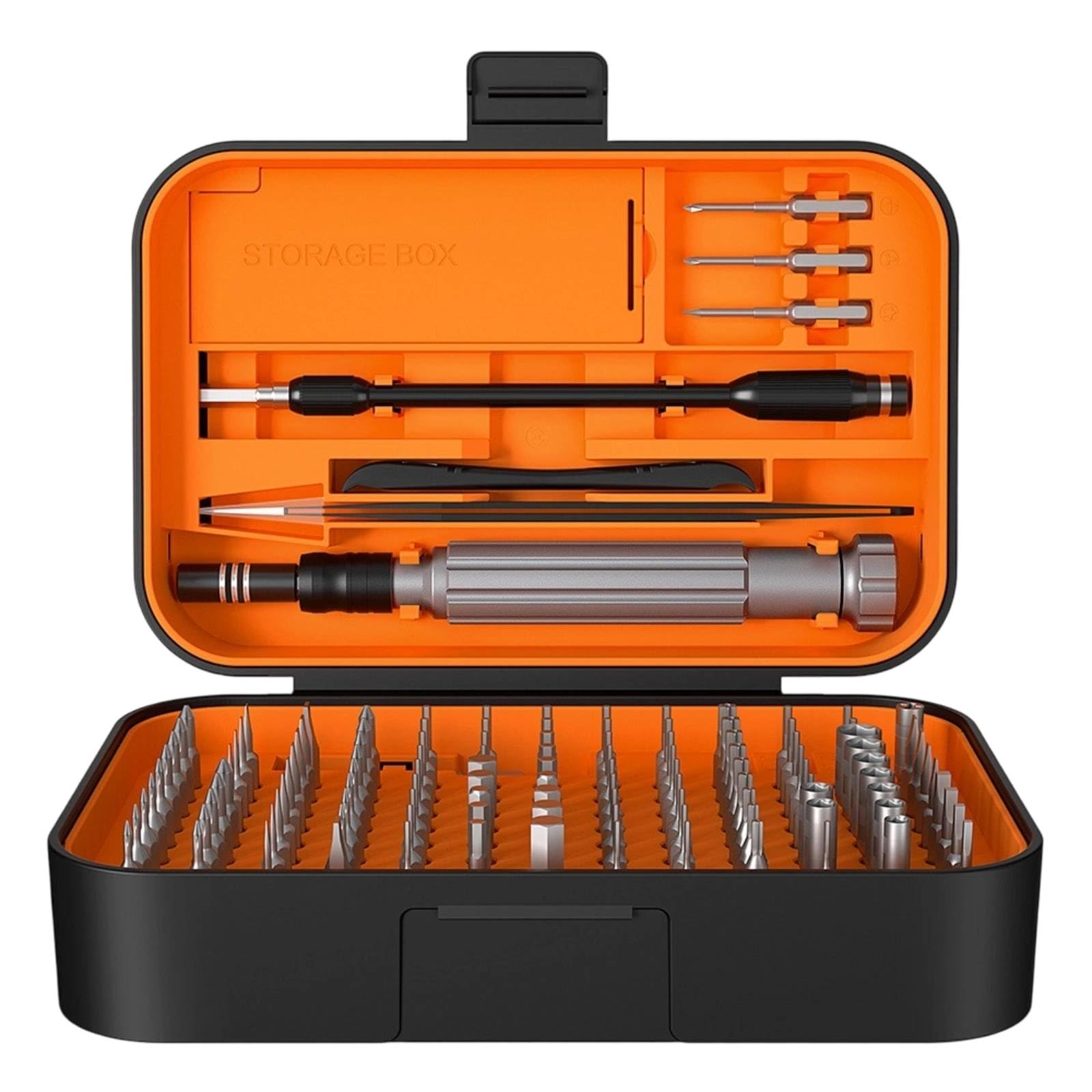 Manual Repair Kit Strumenti di Precisione Set Manutenzione Elettronica Cacciavite Estensione Adattatore Inserti Pinzette Ventosa Spilla SIM Materiale, Arancione