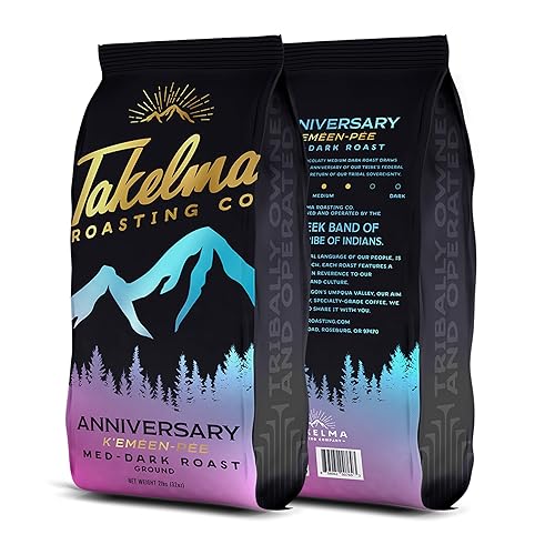 Miniatura 1 de Takelma - Tostadores de café, tostado medio aniversario, sabor intenso e intenso, granos 100% arábica, perfectos para cafeteras expreso y goteo,