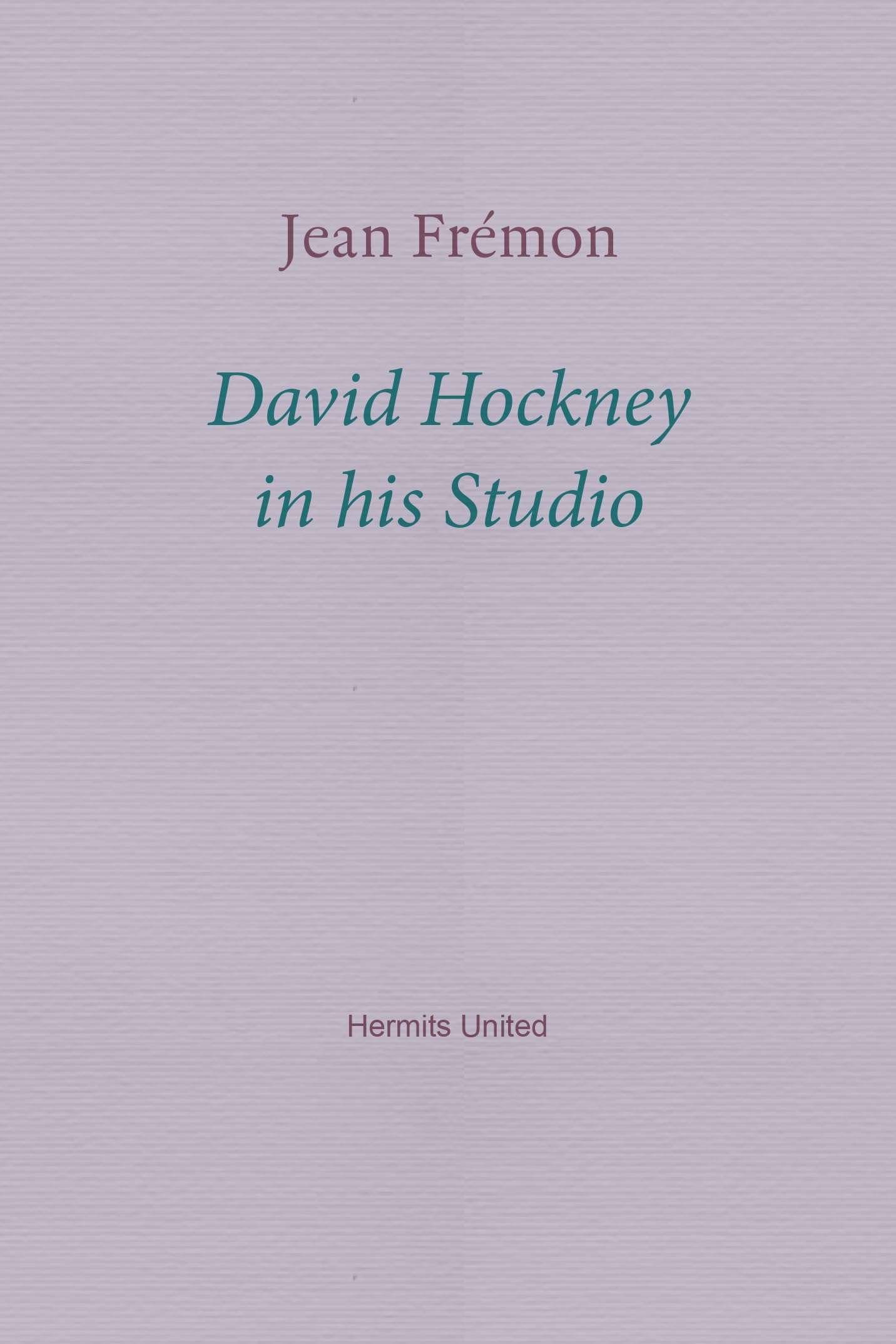 David Hockney in his Studio