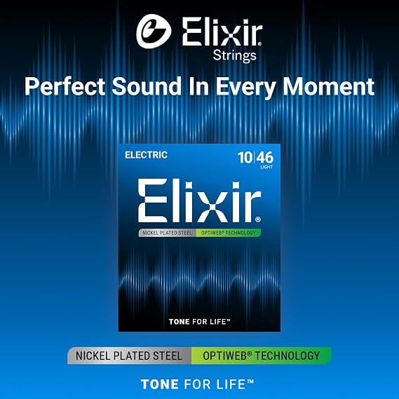 Elixir 010-046 Optiweb Electric Guitar String (19052)