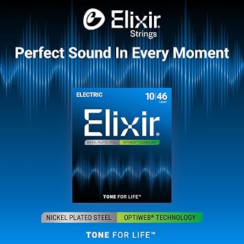 Elixir 010-046 Optiweb Electric Guitar String (19052)