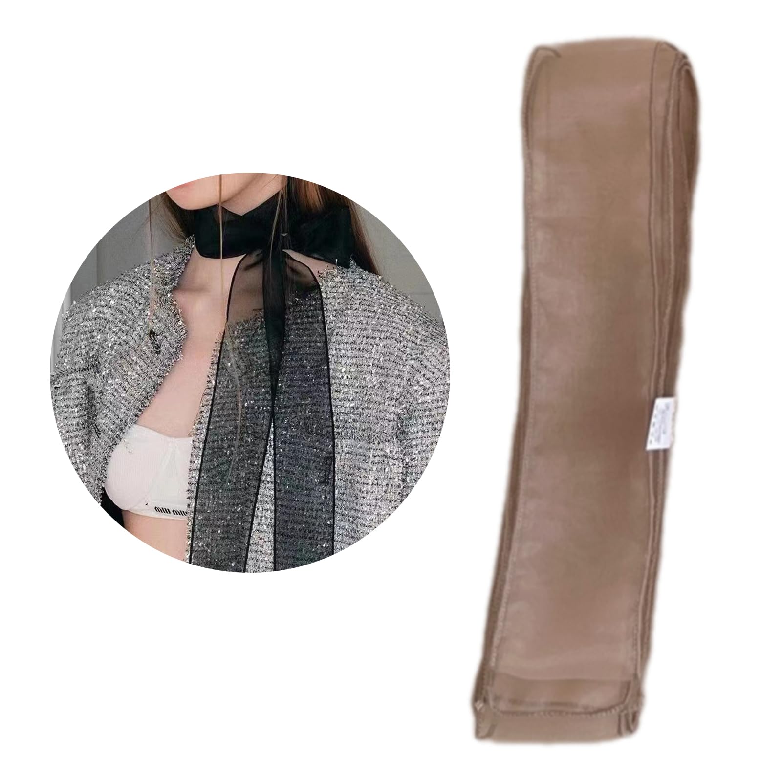 WEISUYUUS Narrow Scarf for Teens Girl Spring Pastoral Style Scarf for Student Camping Shopping Subculture Look Taking Photo