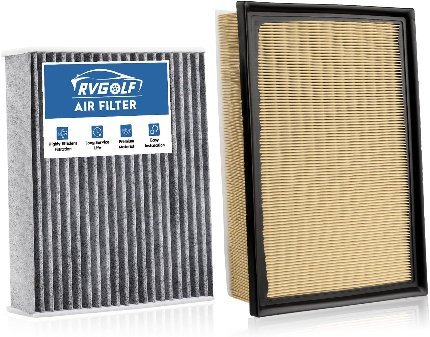 RVgolf Engine and Cabin Air Filter Kit for Toyota 4Runner / Lexus GX460