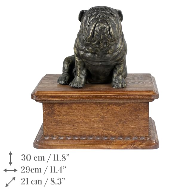 Foto 8 de 8 de Art-Dog Urna para Cenizas de Perro - Memorial Hecho a Mano con Estatua de Bronce Fundido en frío
