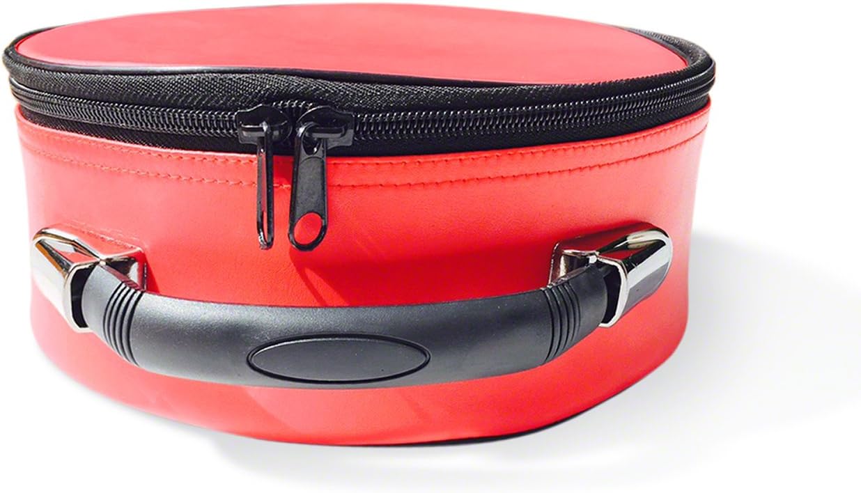 THE MASONIC COLLECTIONSoft Hat Carrying Case in Black Colour - Imitation Leather - Dust & Waterproof - With Carrying Handle - A Gift Accessory For Freemason Men