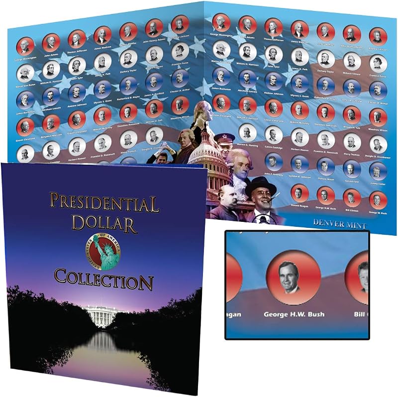 Presidential Dollar Folder: Complete Philadelphia and Denver Mint Collection