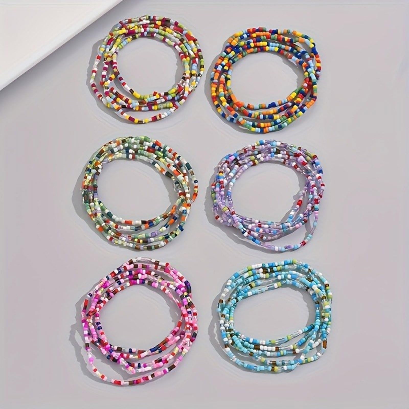 Bracciale Estivo A Catena Multistrato Per La Parte Superiore Del Braccio. Regolabile, Con Perline E Nappe. Gioiello Da Spiaggia In Oro E Argento. - 3