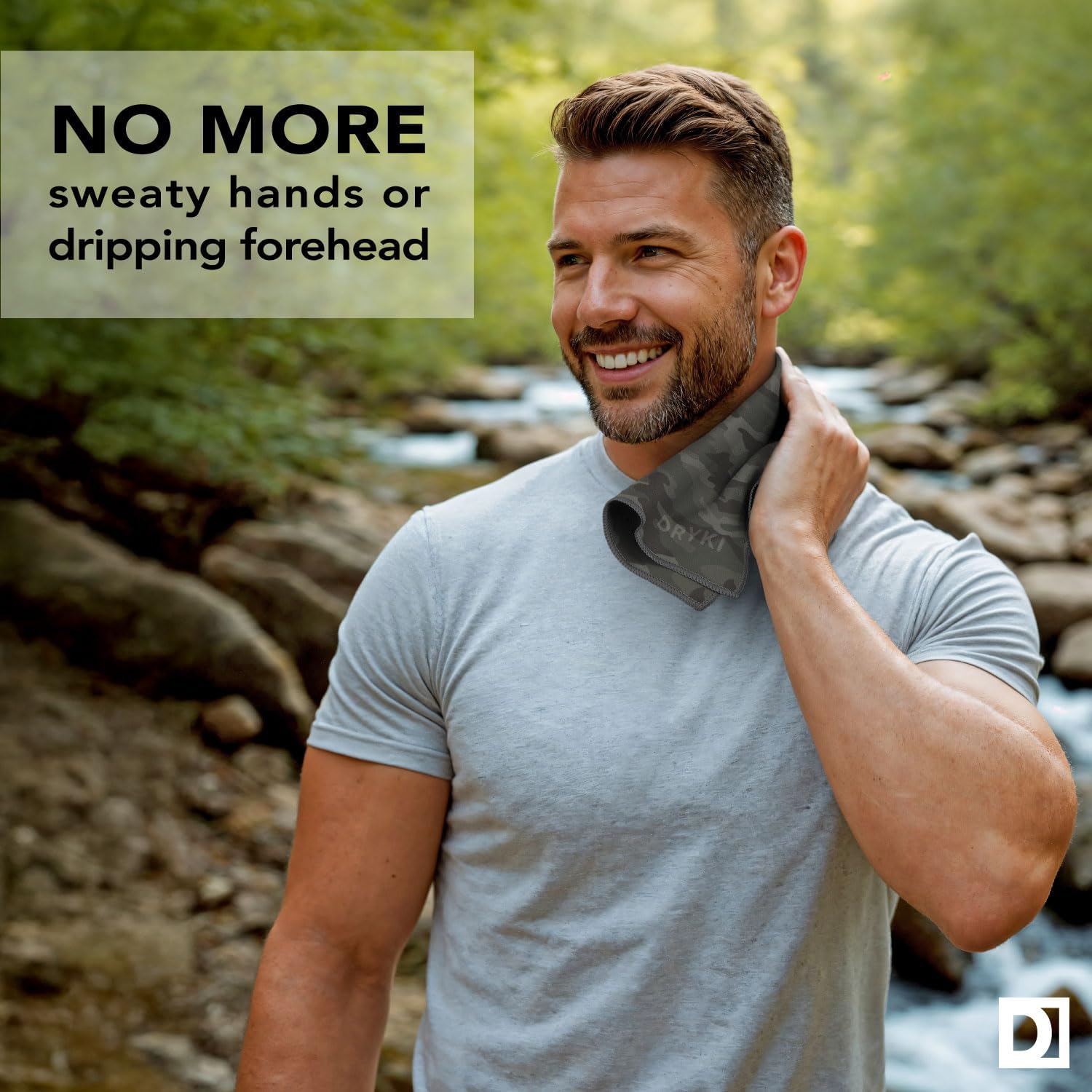 Pocket-Sized Sweat Towels - The Original Sweat Absorbing Handkerchiefs - Quick-Dry Microfiber Sweat Rags for Face, Hands, & Body - Men & Women - Gym, Sports, and Work (Moss Camo: 5 Pack) - Image 2