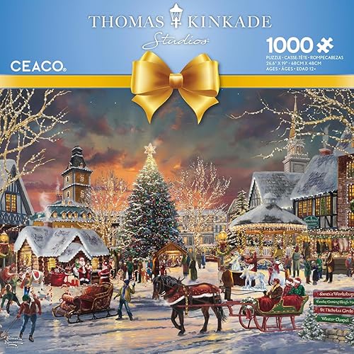Miniatura 2 de Ceaco - Thomas Kinkade - Holiday - Festival de Navidad - Rompecabezas de 1000 piezas