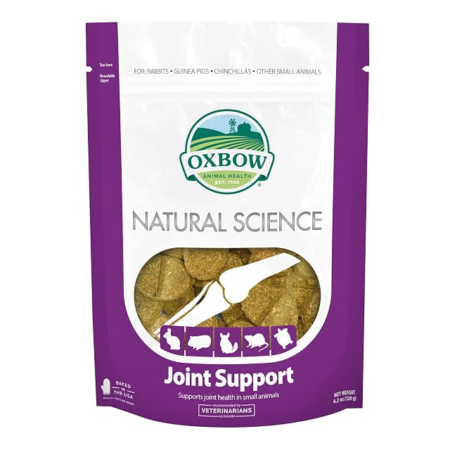 Oxbow Ciencia Natural Salud Animal Suplemento Ayuda Coyunturas Base Heno 60 Tabs