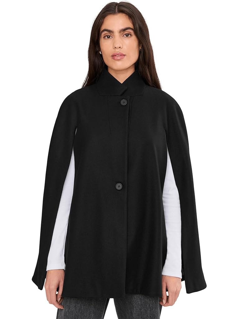 Black AllSaints Lunis Cape Coat