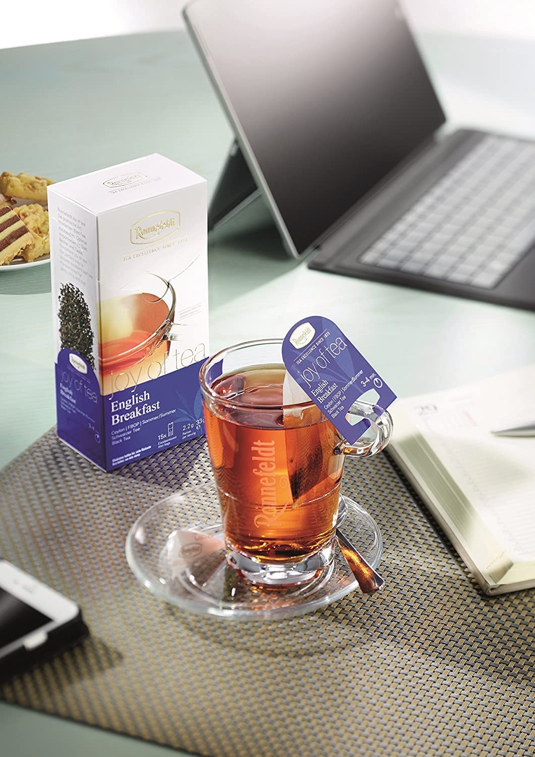 Ronnefeldt English Breakfast "Joy of Tea" - czarna herbata, 15 torebek herbaty, 33 g, ilość: 6 sztuk