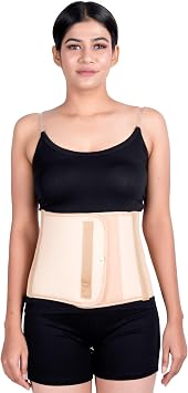 Wonder Care Abdominal Binder for Men and Women/Postpartum Post-Operative Post-Surgery Wrap/Abdomen Navel Umbilical Hernia Support Belt M