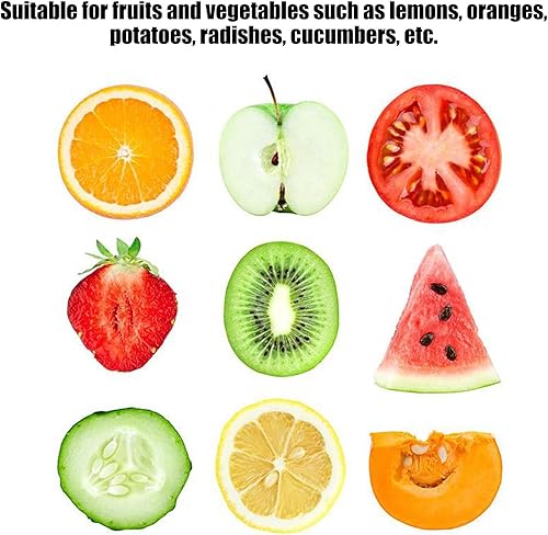 Miniatura 6 de Aqur2020 Cortador de verduras, rebanador de mandolina para alimentos y verduras, rebanador de frutas y verduras, picador de alimentos, utensilios de