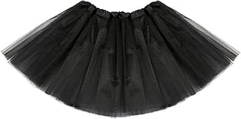 Kids Tutu Skirts 3 Layered Tulle, Fit Most 4-11 yrs Little & Big Girls for Dance Party Costume