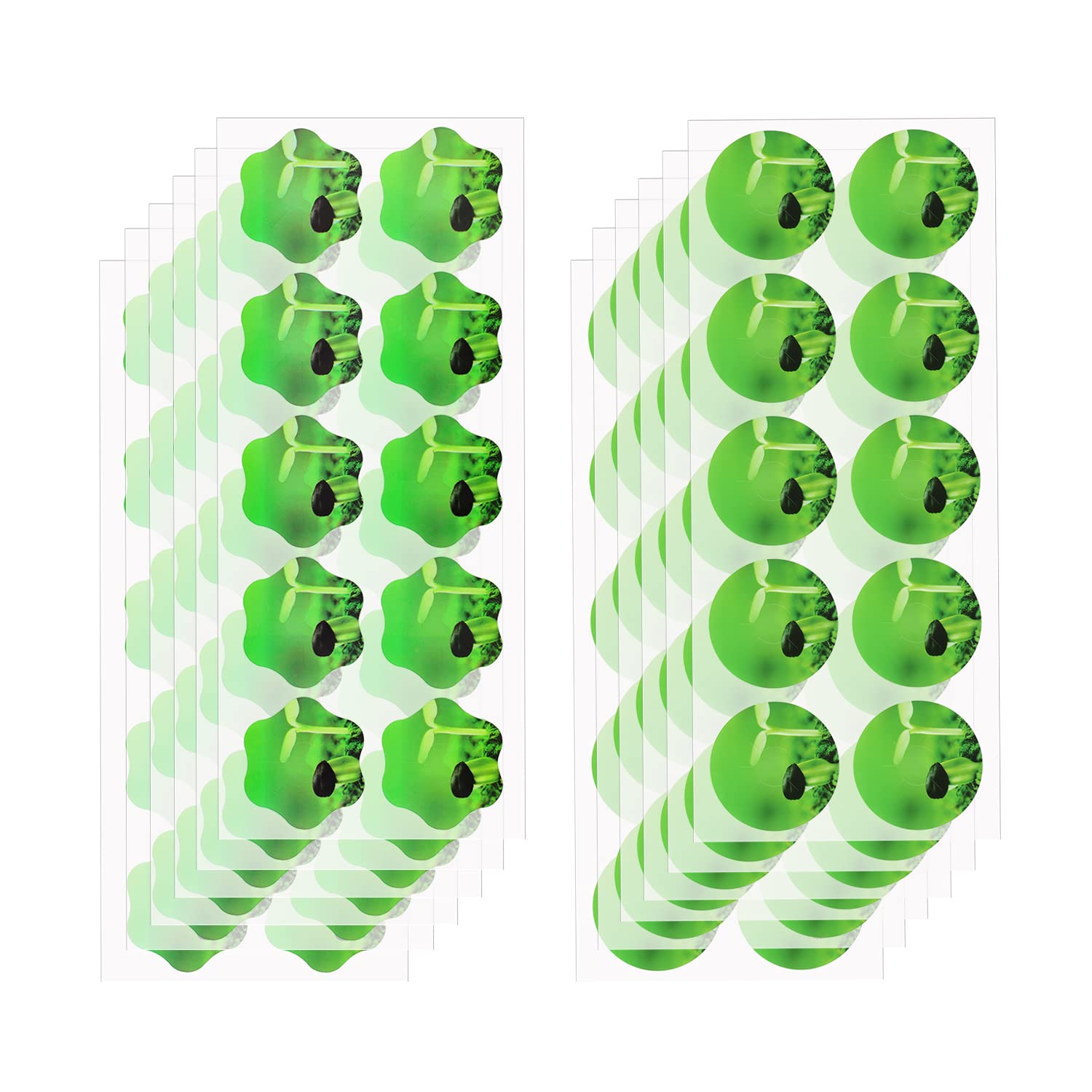 120 Étiquettes PVC Pour Plantes Hydroponiques - 4cm Diamètre, Autocollantes - Pour Culture Indoor
