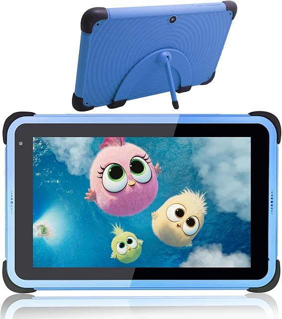 Kids Tablet 8 inch,Android 11 Tablets for Kids with AX WiFi6+5G WiFi, 2GB RAM 32GB ROM Children Tablet, IPS HD Display,4500 mAh,Kids APP Installed,Parental Control,with Stylus(Blue)