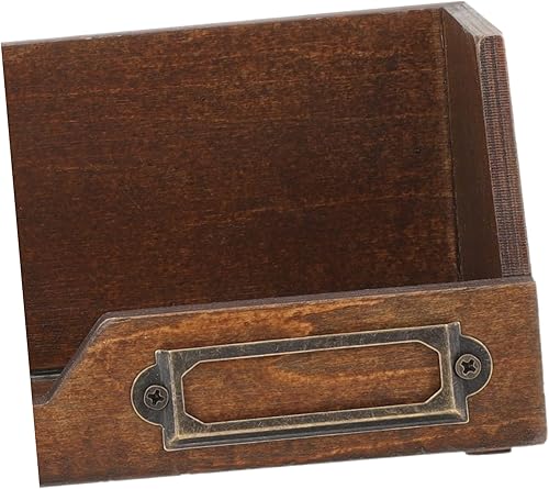 Miniatura 9 de Caja organizadora de joyas de madera clásica Washi Tape Holder 2pc Estuche de almacenamiento de escritorio