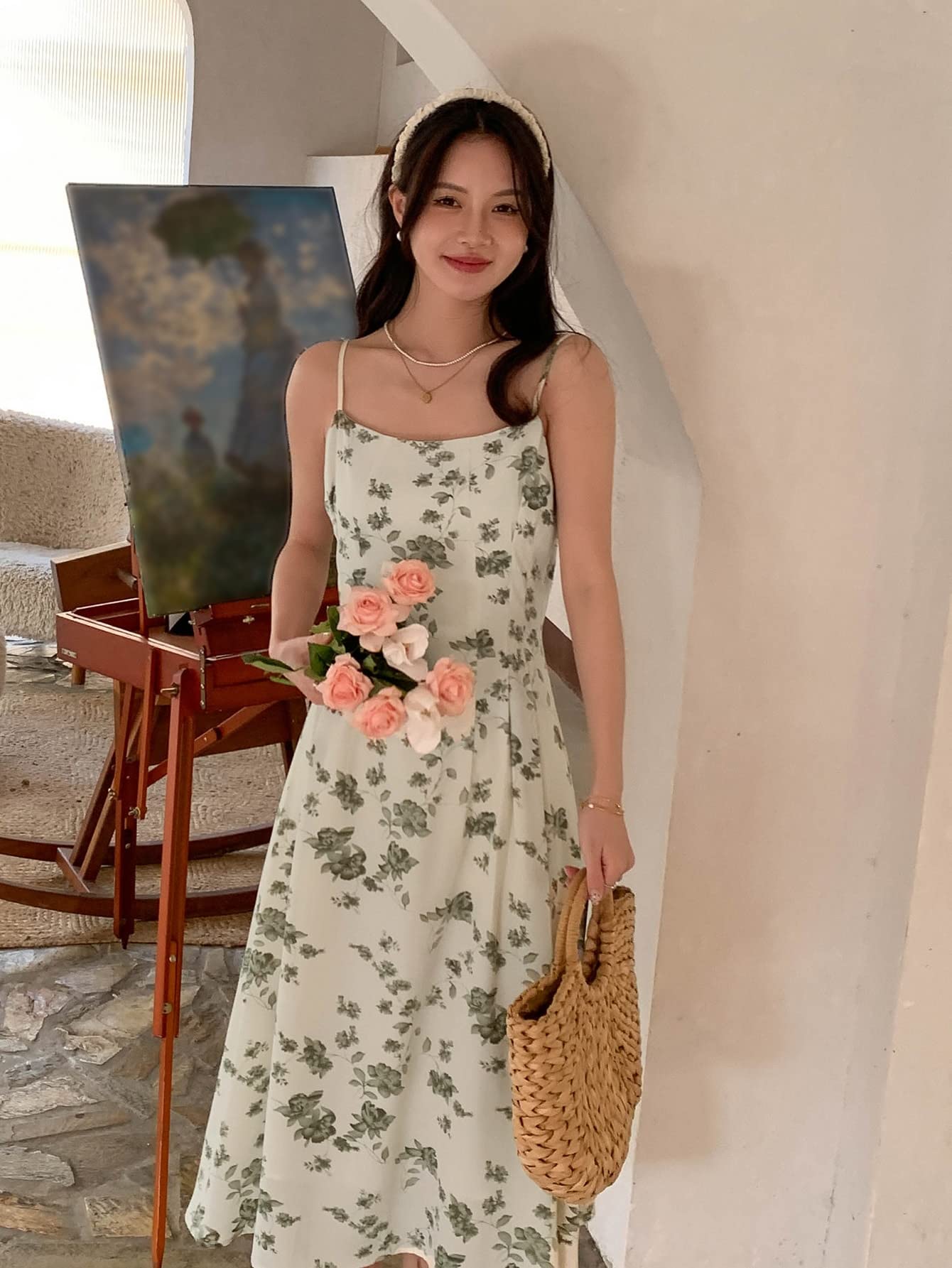 beige dress floral Amazon.com: Neeno Women's Dresses Floral Print Cami Dress Dress for Women  (Color : Beige, Size : Medium) : Clothing, Shoes & Jewelry