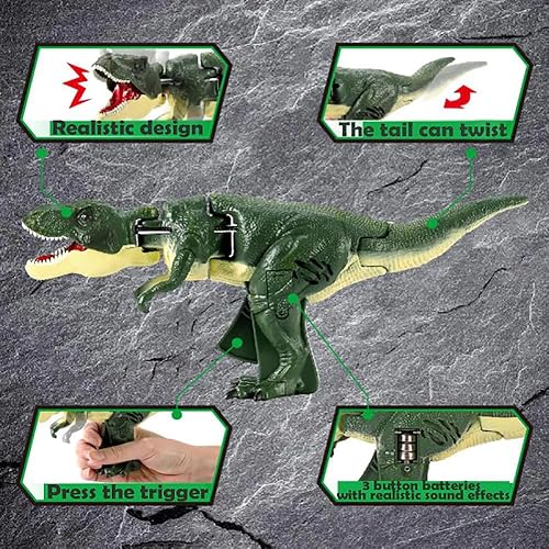 Miniatura 6 de Trigger The T-Rex, juguete de dinosaurios, juguetes de dinosaurios con sonido de dianosaurio, juguetes de dinosaurio mordedor, juguete de dinosaurio