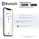 ANT Alpha Smart Digital Body Weight Weighing Scale with Bluetooth, 180kg Capacity, 50g Accuracy, 12 Body Composition Metrics, Rechargeable 3.7V Battery, LCD Display, Auto On/Off, 40 Months Warranty gallery image