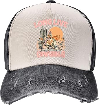 Horse Race Competition Hat Western Country Washed Distressed Cotton Vintage Trucker Baseball Cap Classic Adjustable