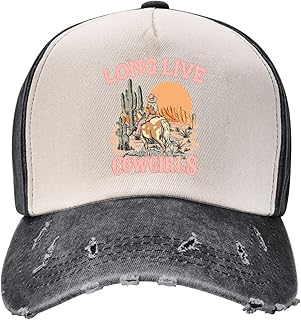 Horse Race Competition Hat Western Country Washed Distressed Cotton Vintage Trucker Baseball Cap Classic Adjustable
