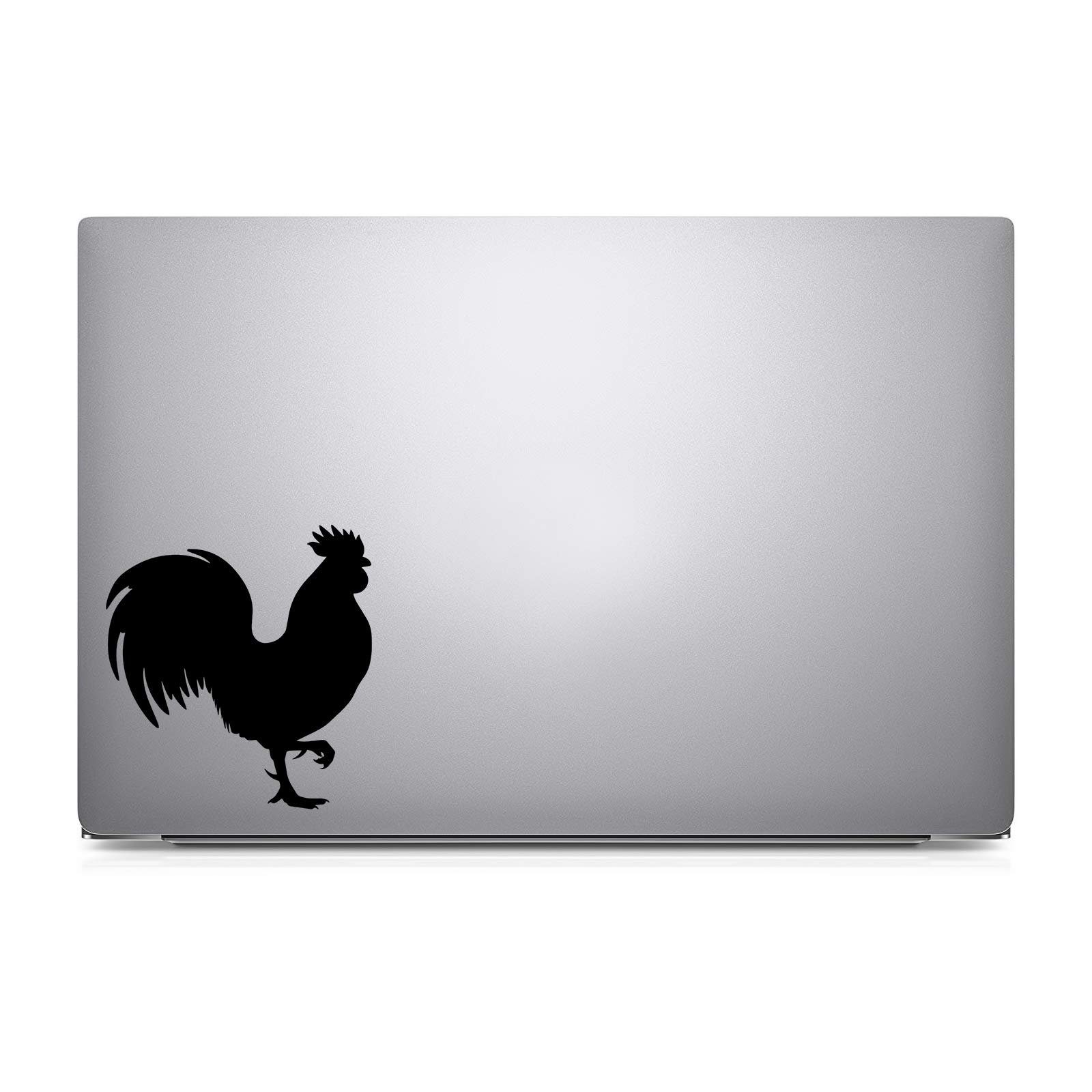 Sylwetka kurczaka naklejka notatnik samochód laptop 14.0 cm (czarny)