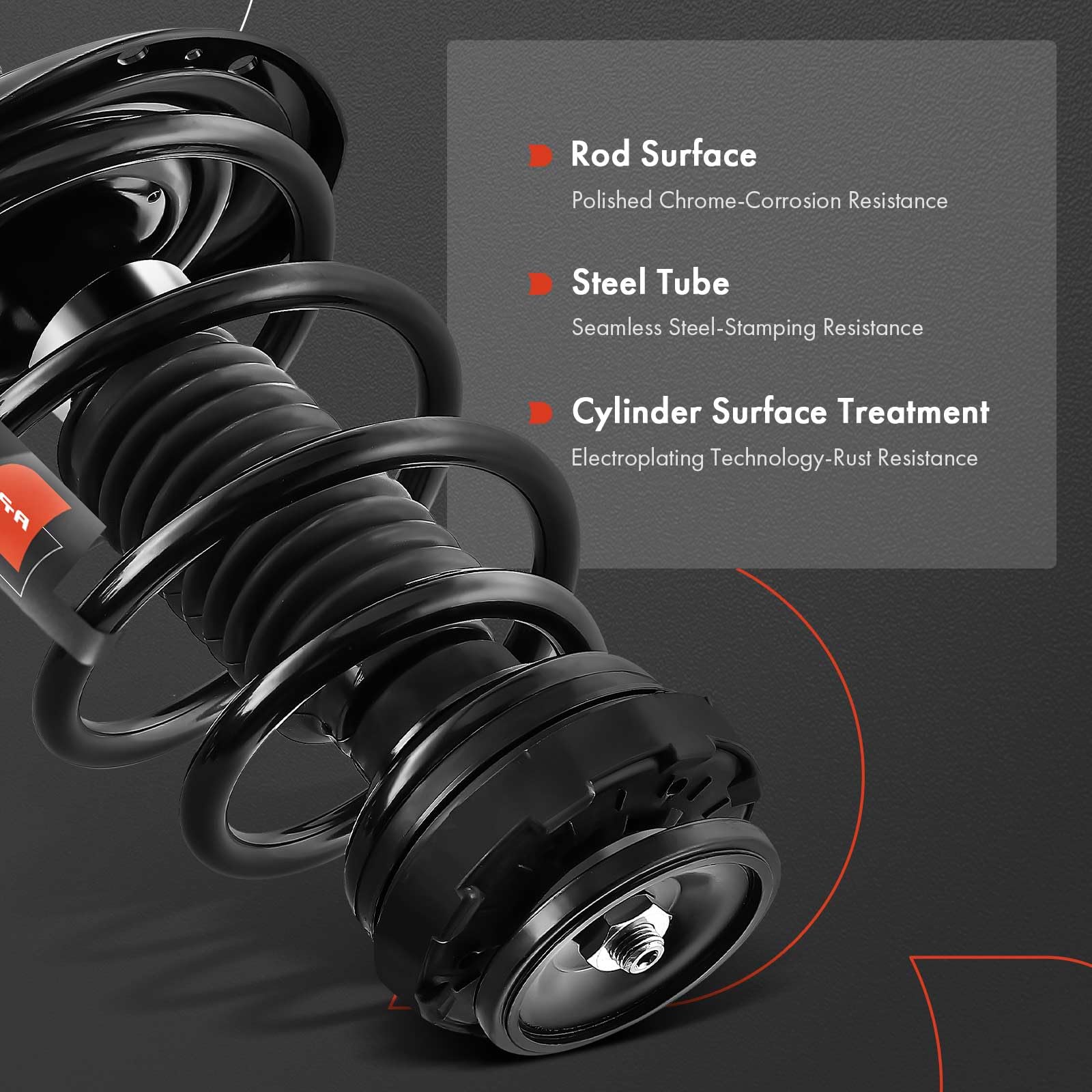 A-Premium Front Complete Strut & Coil Spring Assembly Pair For 2013-2015 Chevy Camaro V6 3.6L