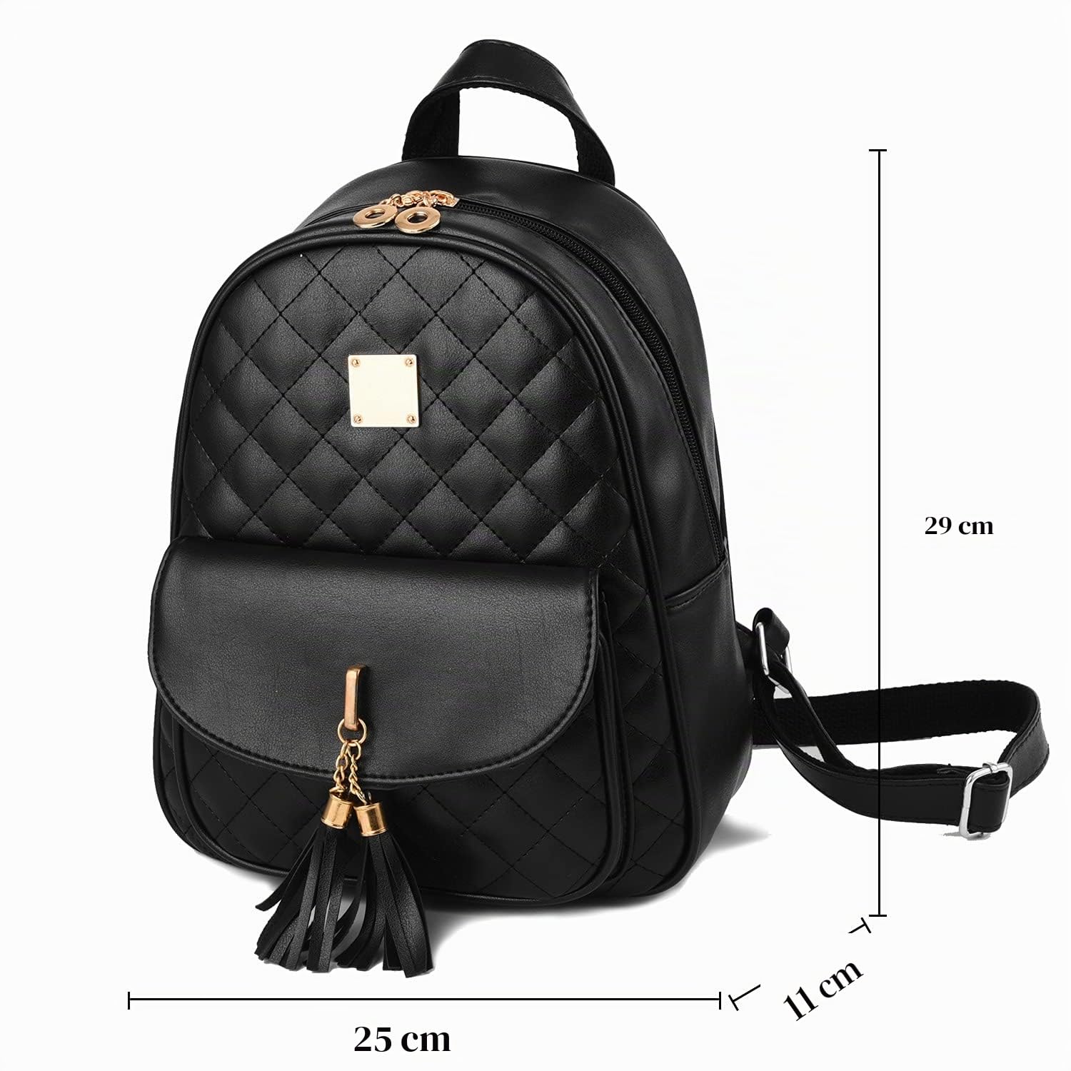 EVEOUT Mochila de Cuero PU para Mujer Mochila Informal para Viajar Trabajo Escolar Bandolera Conjunto de Mochila